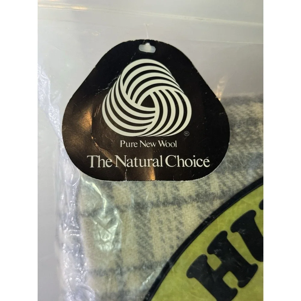 Vtg Endeavour Craft Wool Hug-A-Rug Blanket New Zealand 100% Pure New Wool